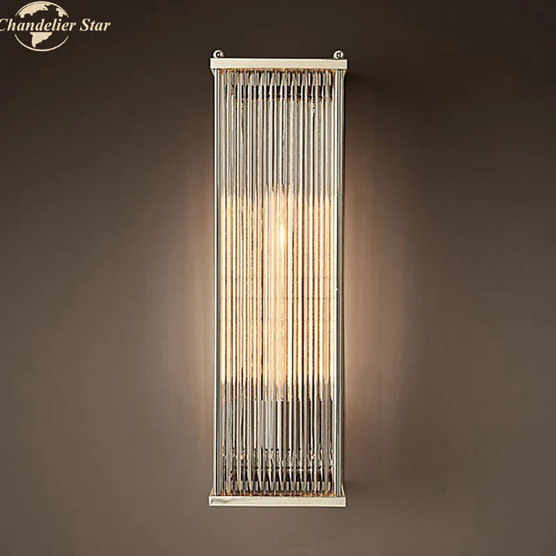 Afralia™ Crystal Wall Sconce Light Retro Vintage Wall Lamp Indoor LED Lighting