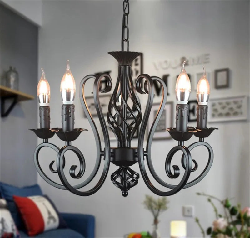 Afralia™ Vintage Industrial Pendant Light - Retro Nordic Iron Loft Hanging Lamp for Home Lighting
