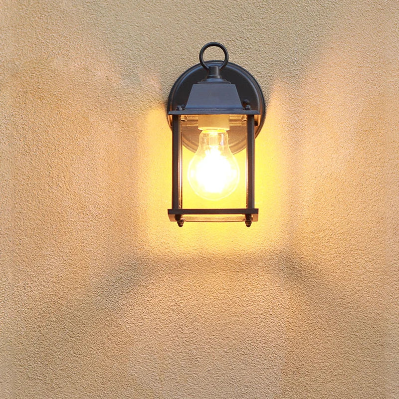 Afralia™ Outdoor Wall Light Vintage E27 Fixtures for Villa Garden Porch.