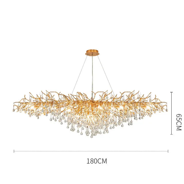 Afralia™ Crystal LED Ceiling Chandelier for Modern Luxury Decor