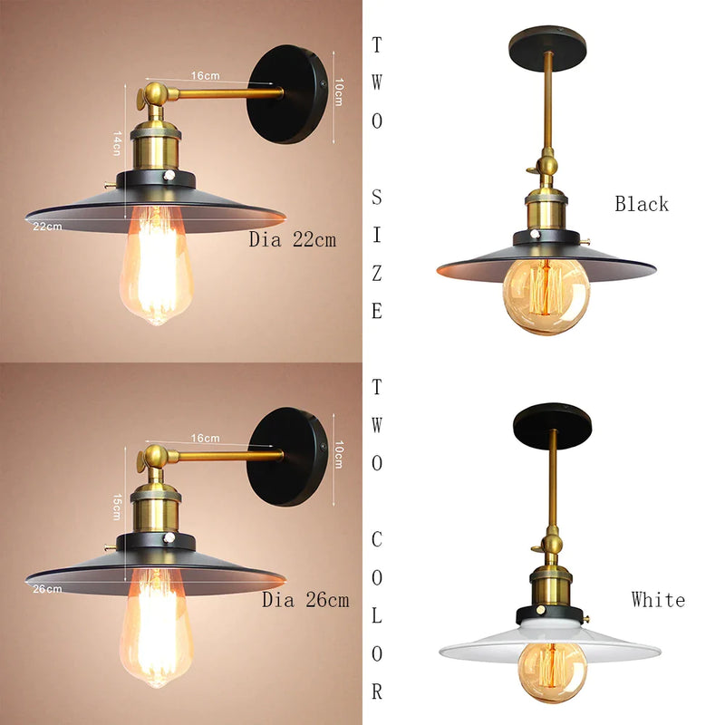 Afralia™ Industrial Adjustable Wall Light for Restaurants Kitchen E27 Sconce