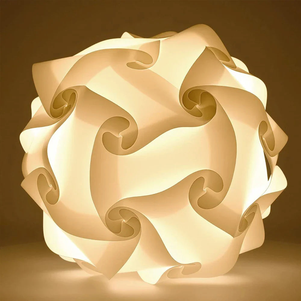 Afralia™ Modern Nordic Puzzle Lampshade Pendant Light Fixture