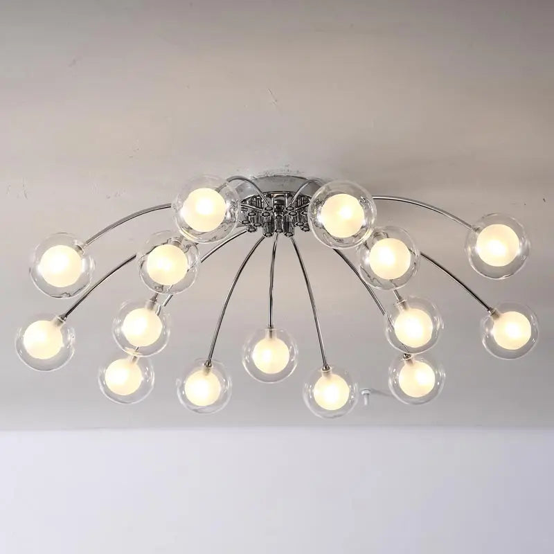 Afralia™ LED Glass Chandelier for Modern Home Decor