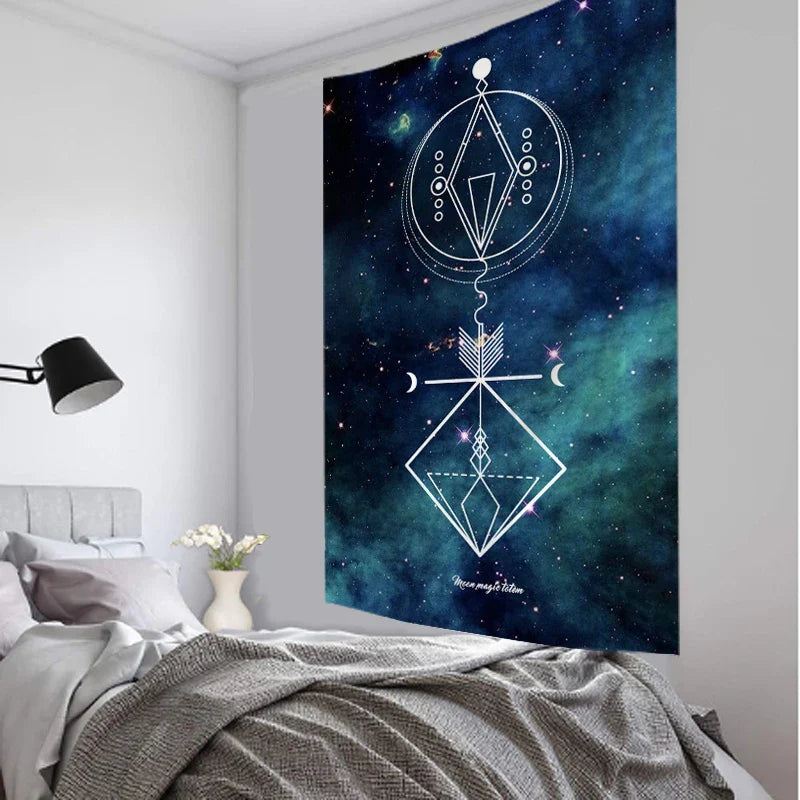 Afralia™ Tarot Card Tapestry Wall Hanging for Astrology and Boho Decor