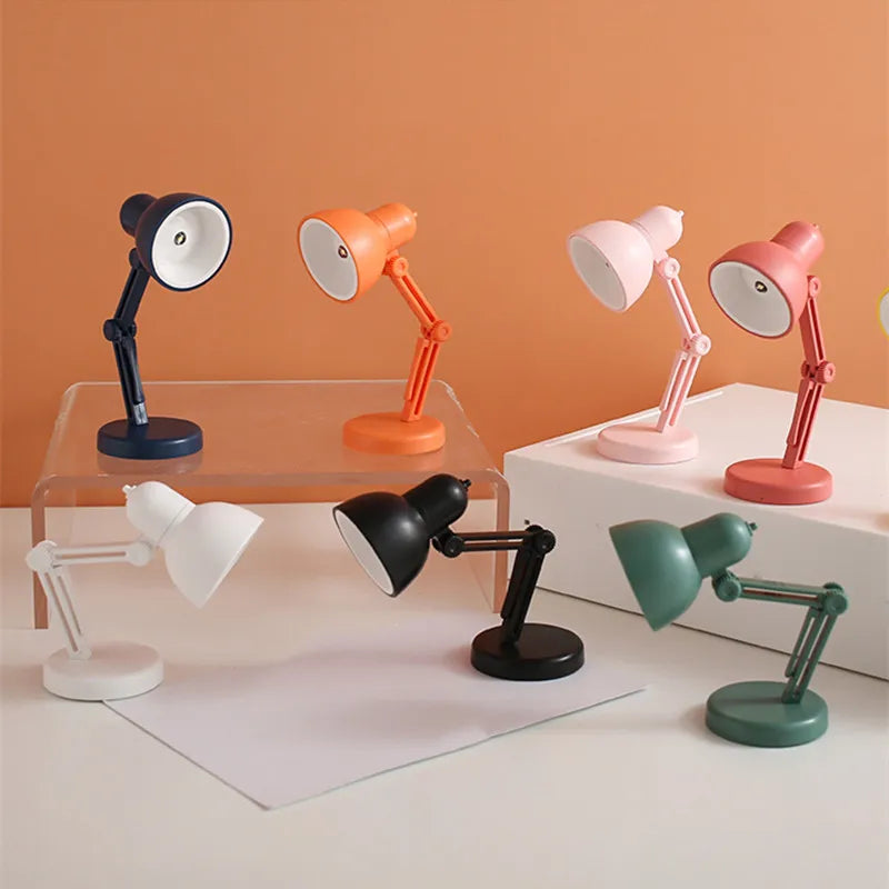 Afralia™ LED Mini Desk Lamp with Clip, Foldable Design, Magnetic Base, Eye Protection, for Bedroom & Study