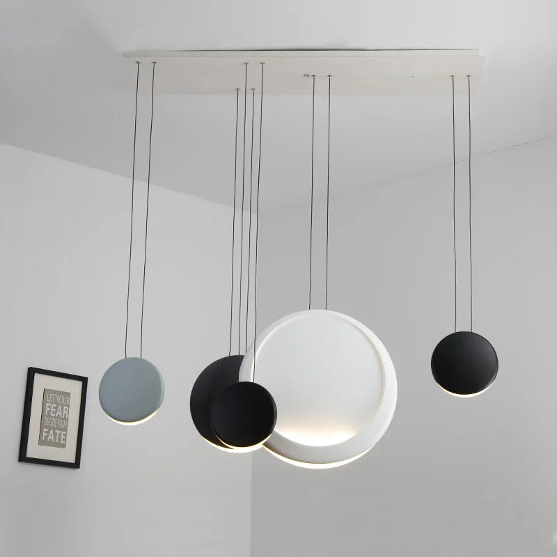 Afralia™ Scandinavian Moon Crescent Chandelier, Minimalist Kitchen Island Pendant Lamp