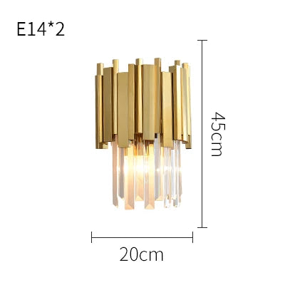 Afralia™ Crystal LED Wall Sconce Light for Bedroom and Corridor