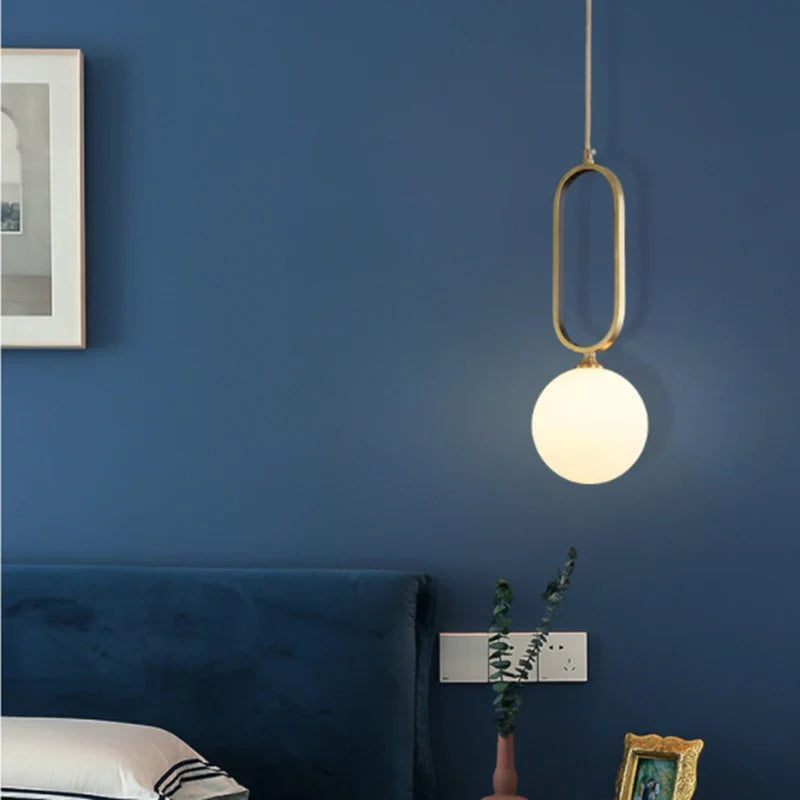 Afralia™ LED Ball Pendant Light for Modern Luxury Decor in Bedroom, Kitchen, Office, and More