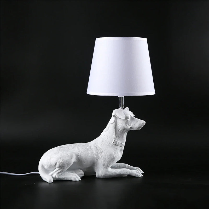 Nordic Modern Puppy Table Lamp LED Dog Desk Lights by Afralia™ - Home Lighting Deco