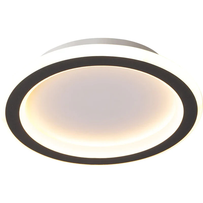 Afralia™ Black Led Ceiling Light for Home Entryway - Modern Balcony Indoor Lamp