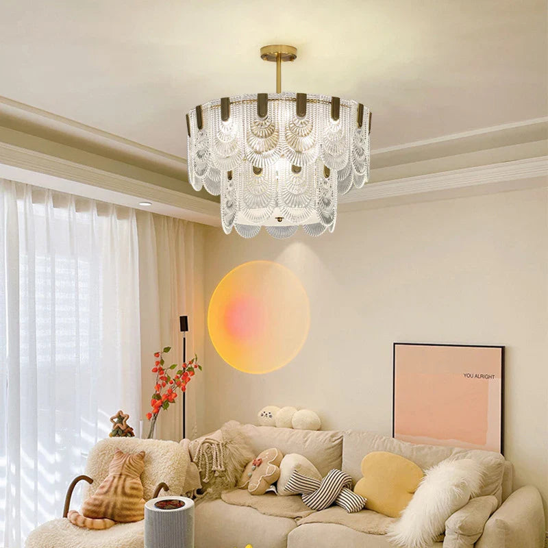 Afralia™ Luxe Palace Ceiling Chandelier - Elegant LED Lighting for Home and Hotel