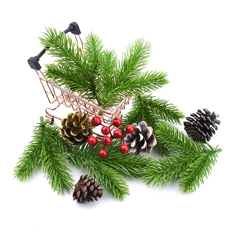 Afralia™ Artificial Pine Needle Plants for Christmas Decor and DIY Wreaths