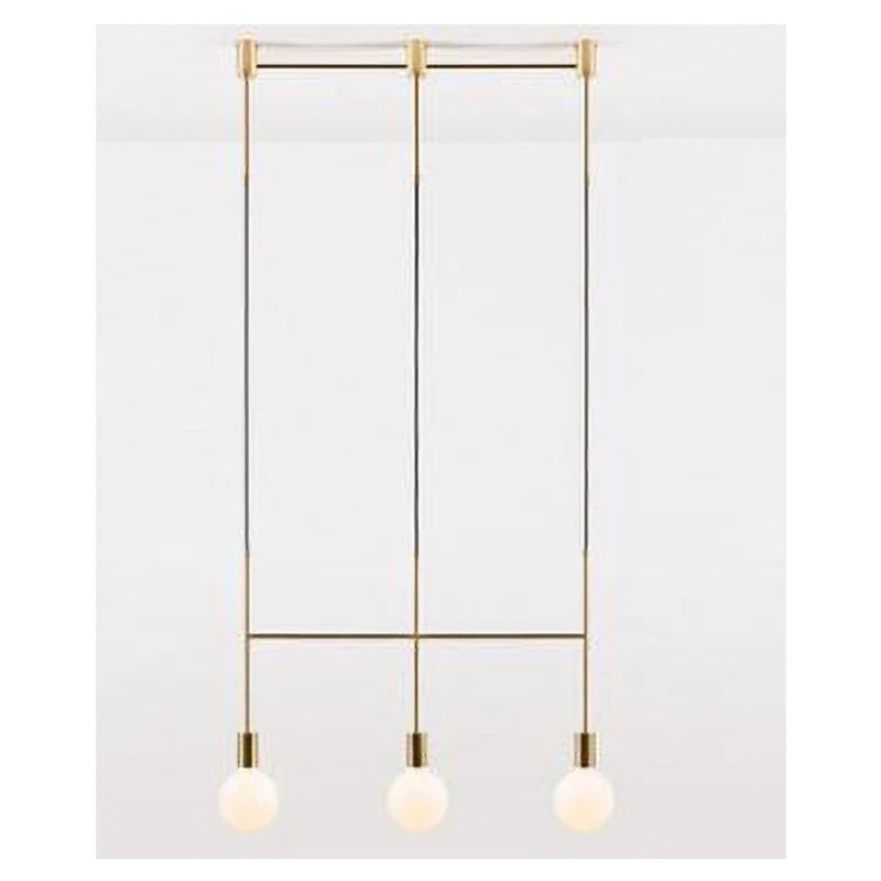 Afralia™ Black Rose Gold Long Tube Chandelier | Nordic Design for Cafe, Bar & Restaurant