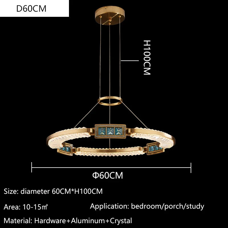 Afralia™ Modern K9 Crystal LED Ceiling Chandelier for Living Room, Bedroom, Kitchen - Nordic Design