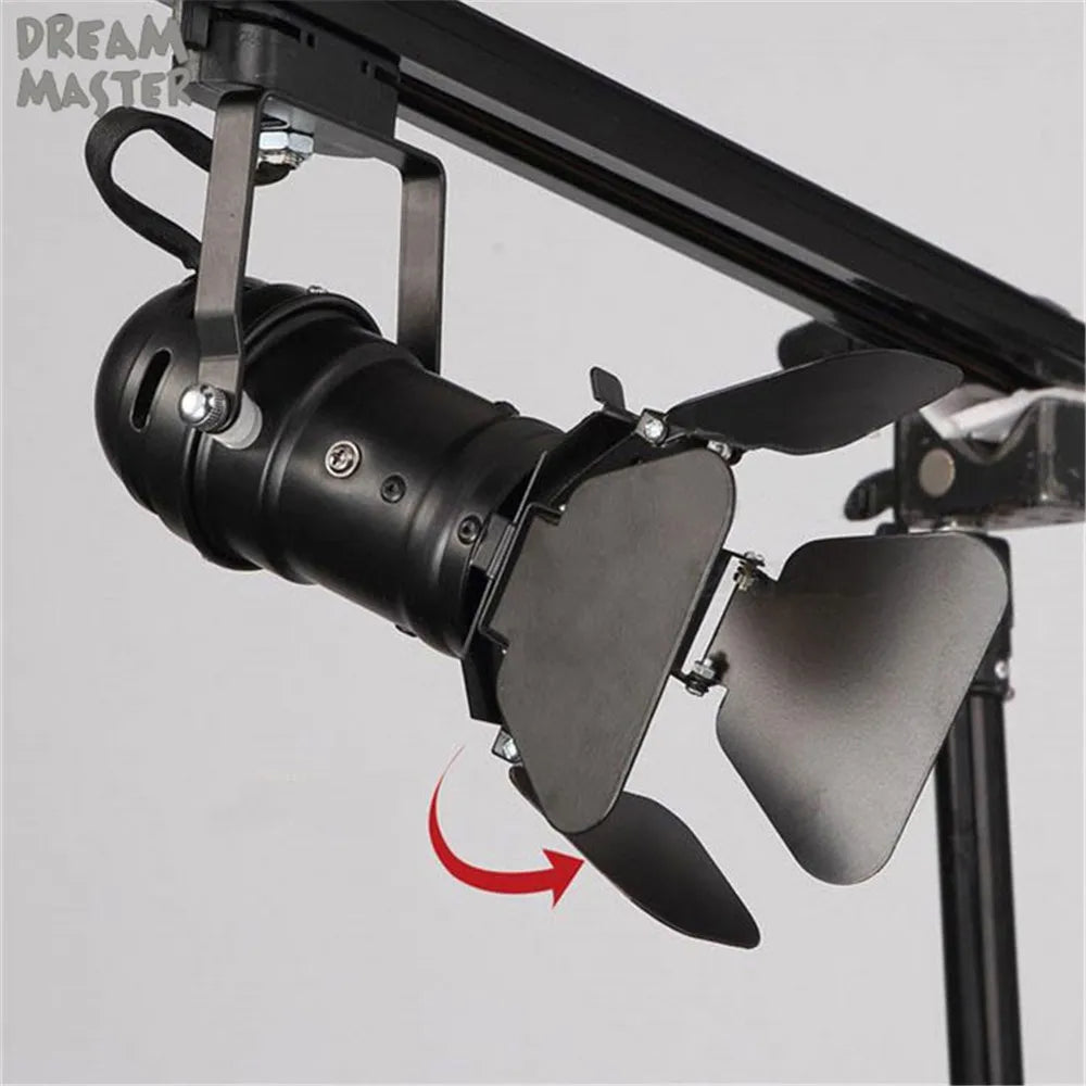 Afralia™ Vintage Industrial LED Track Lighting - Dimmable, Adjustable Rail Lamp for Art Displays