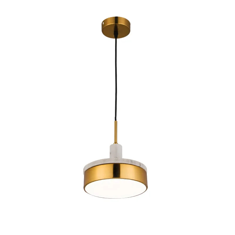 Afralia™ Marble Pendant Light LED Three-Tone Single Head Suspension Lamp