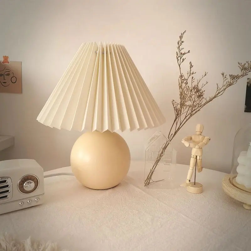 Afralia™ Ceramic Chinese Ball Table Lamp for Bedroom Study Room Vintage Style