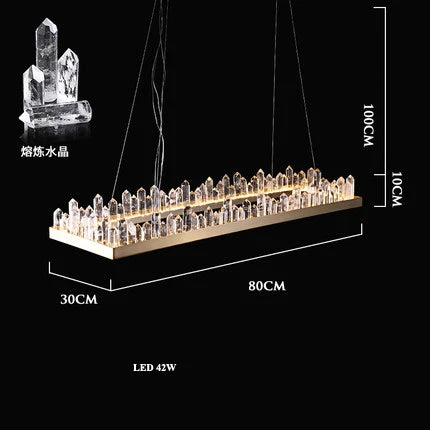 Afralia™ Dimmalbe LED Crystal High Ceiling Chandelier for Living Room
