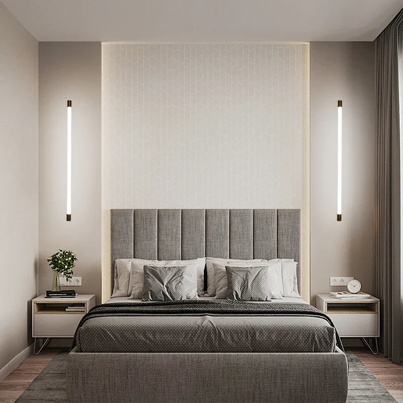 Afralia™ Nordic Black Gold LED Wall Lamp for Bathroom Mirrors