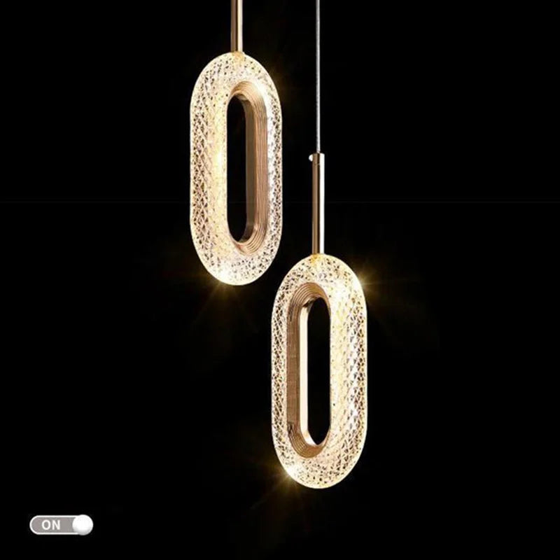 Afralia™ Nordic LED Acrylic Pendant Chandelier for Home Decor and Lighting