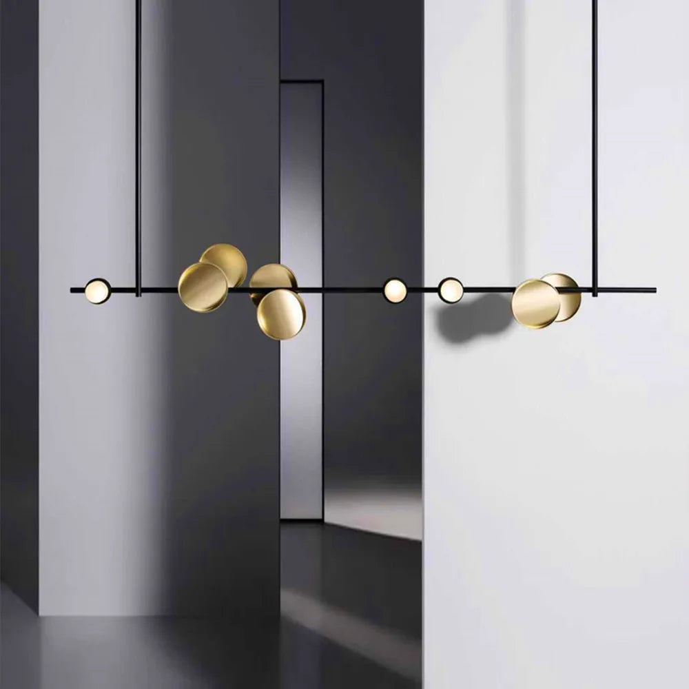 Afralia™ Nordic Chandelier Art Lighting Beauty Salon Creative Cilon Disc Luxury Wall Lamp
