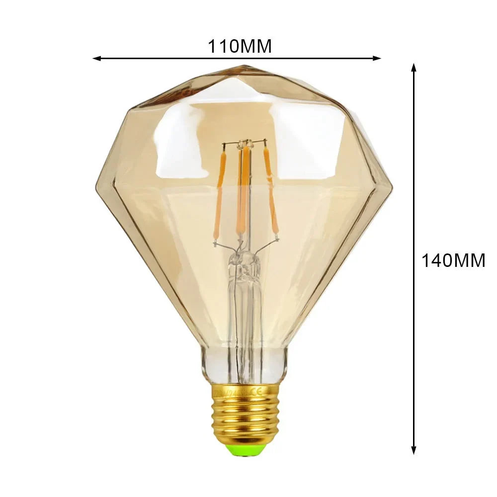 Afralia™ Retro Edison Bulb LED 4W Warm White 2700K Loft Industrial Vintage Lamp