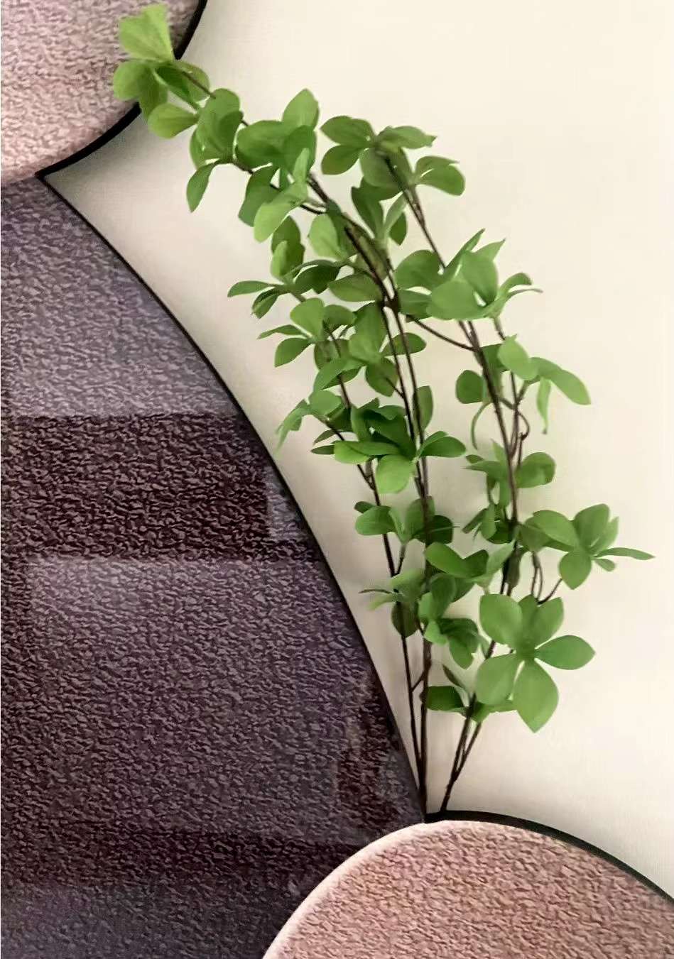 Afralia™ Green Plant Mural Wall Lamp for Modern Living Room Decor