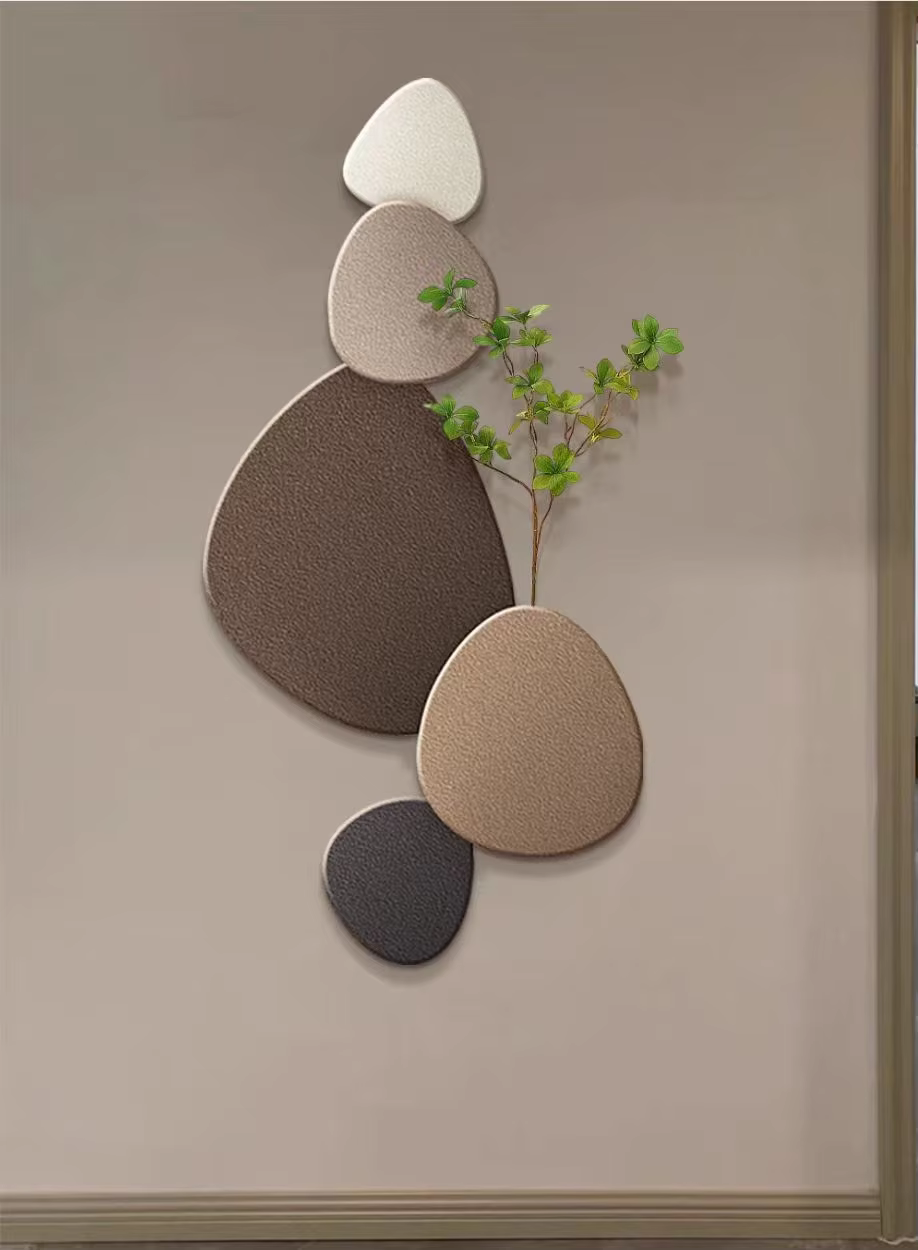 Afralia™ Green Plant Mural Wall Lamp for Modern Living Room Decor