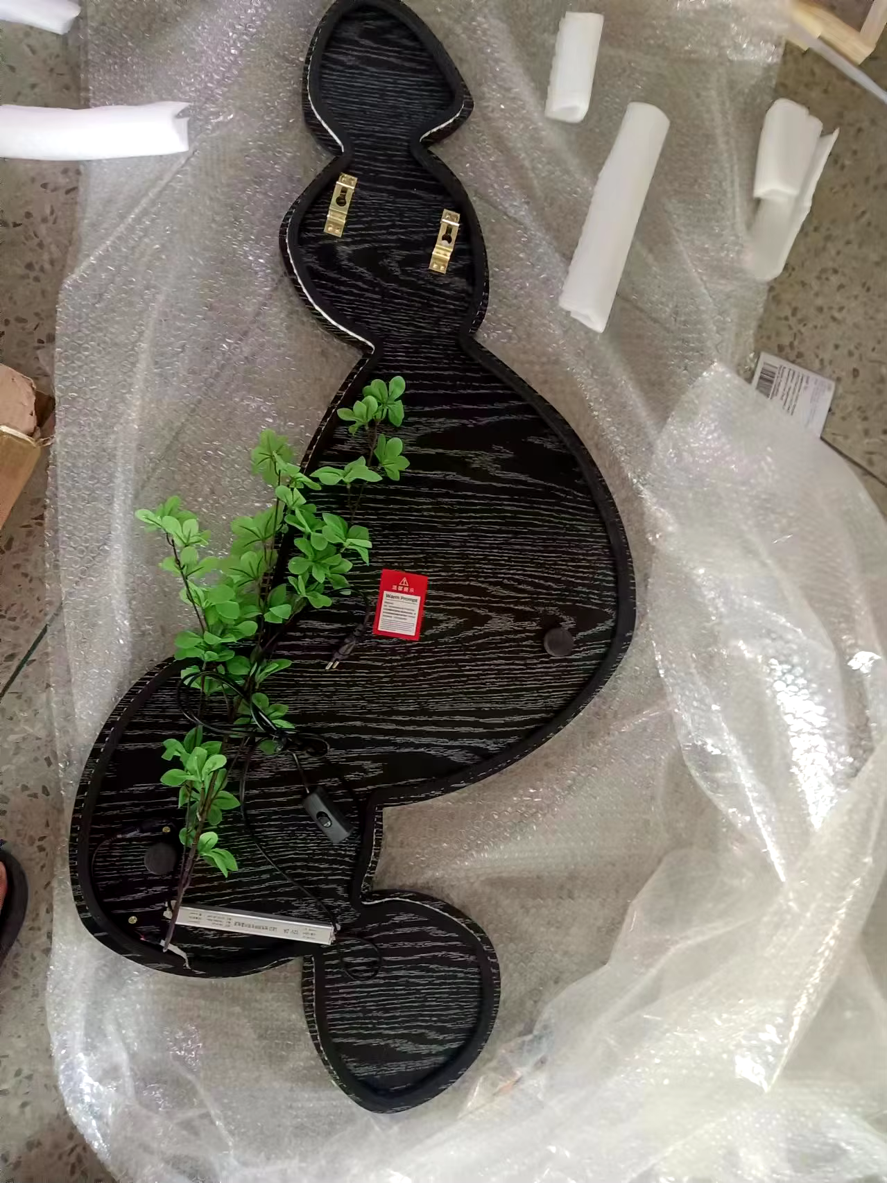 Afralia™ Green Plant Mural Wall Lamp for Modern Living Room Decor