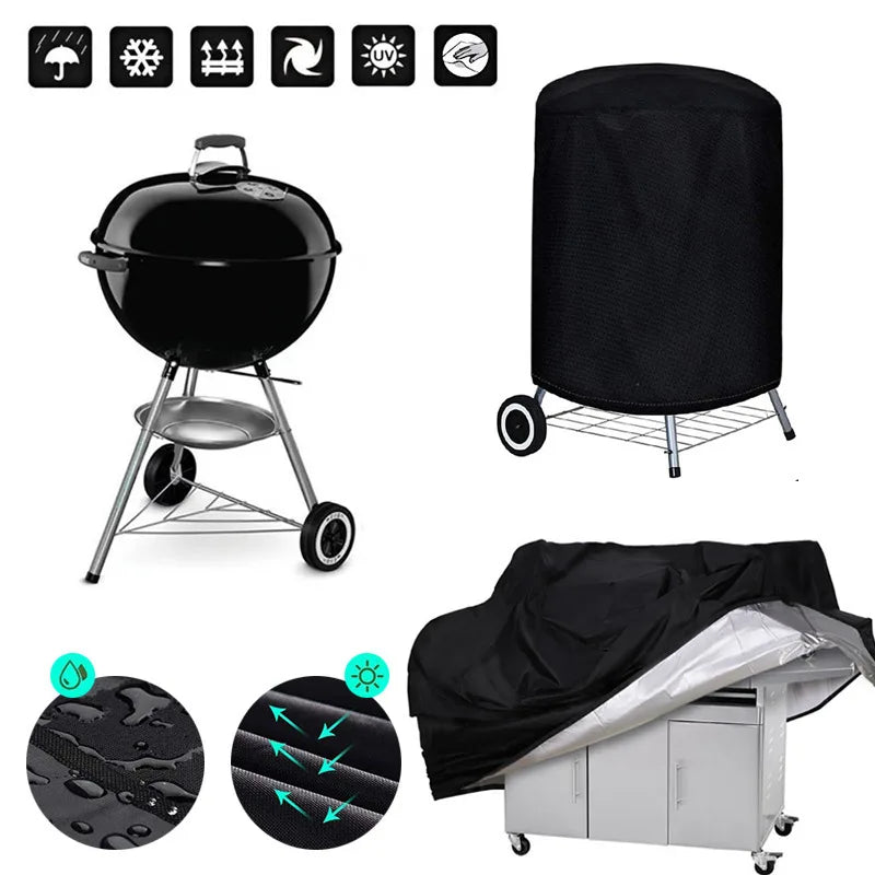 Afralia™ BBQ Grill Cover: Outdoor Waterproof Protector for Gas Charcoal Electric Barbecues