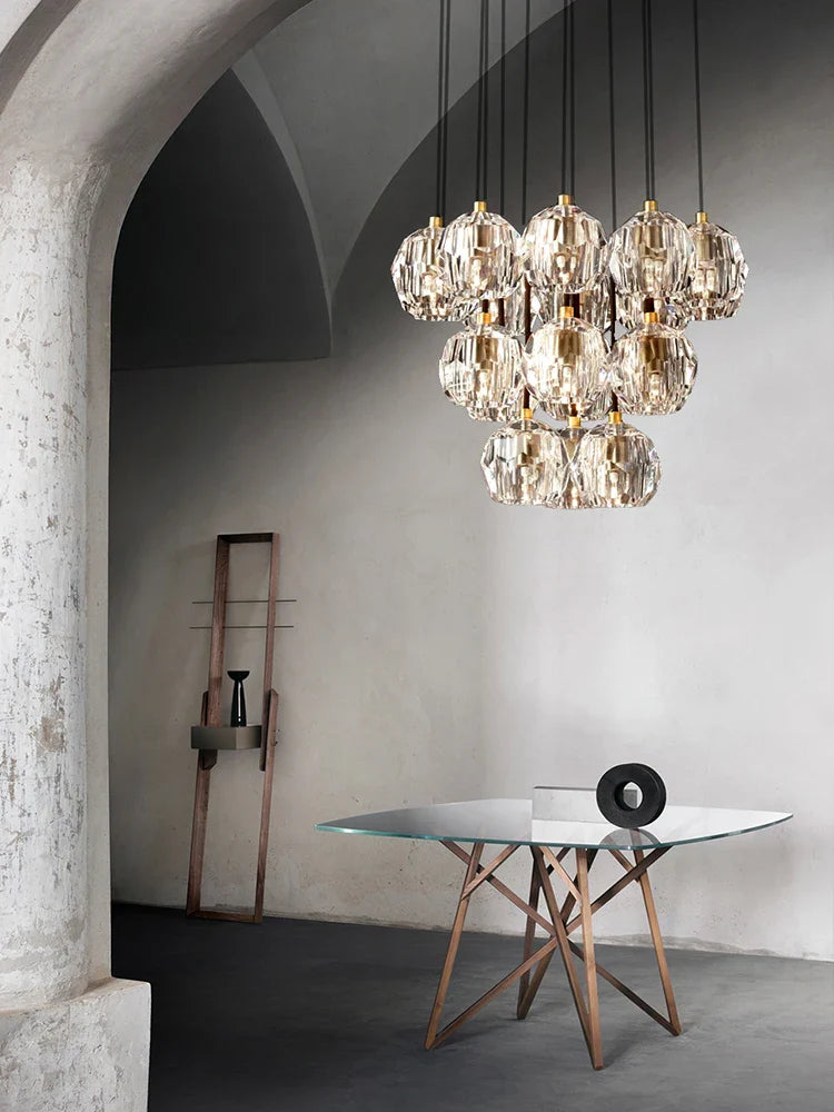 Afralia™ Crystal Gold Chandelier: Luxury Lighting Fixture for Kitchen, Modern Design & High-Quality Craftsmanship