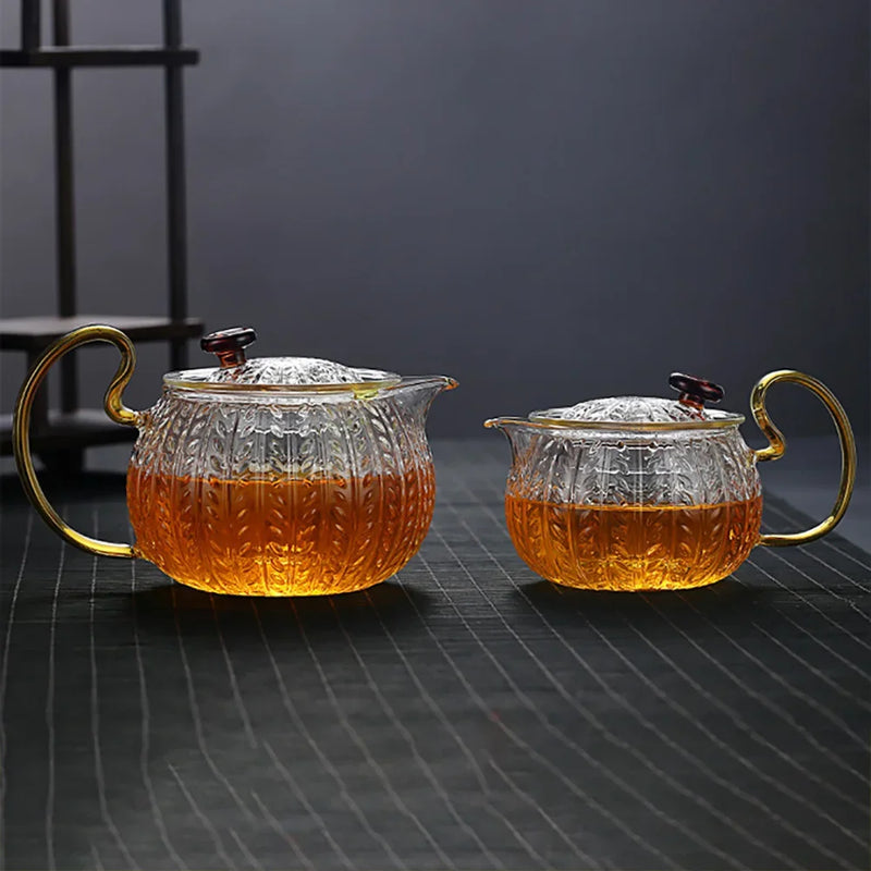 Afralia™ Glass Teapot Infuser Gaiwan Puer Japanese Tea Pot Kitchen Accessories