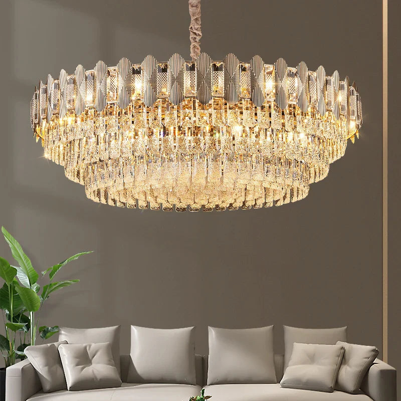 Afralia™ Nordic Crystal Chandelier: Elegant European Luxury for Living & Dining Room