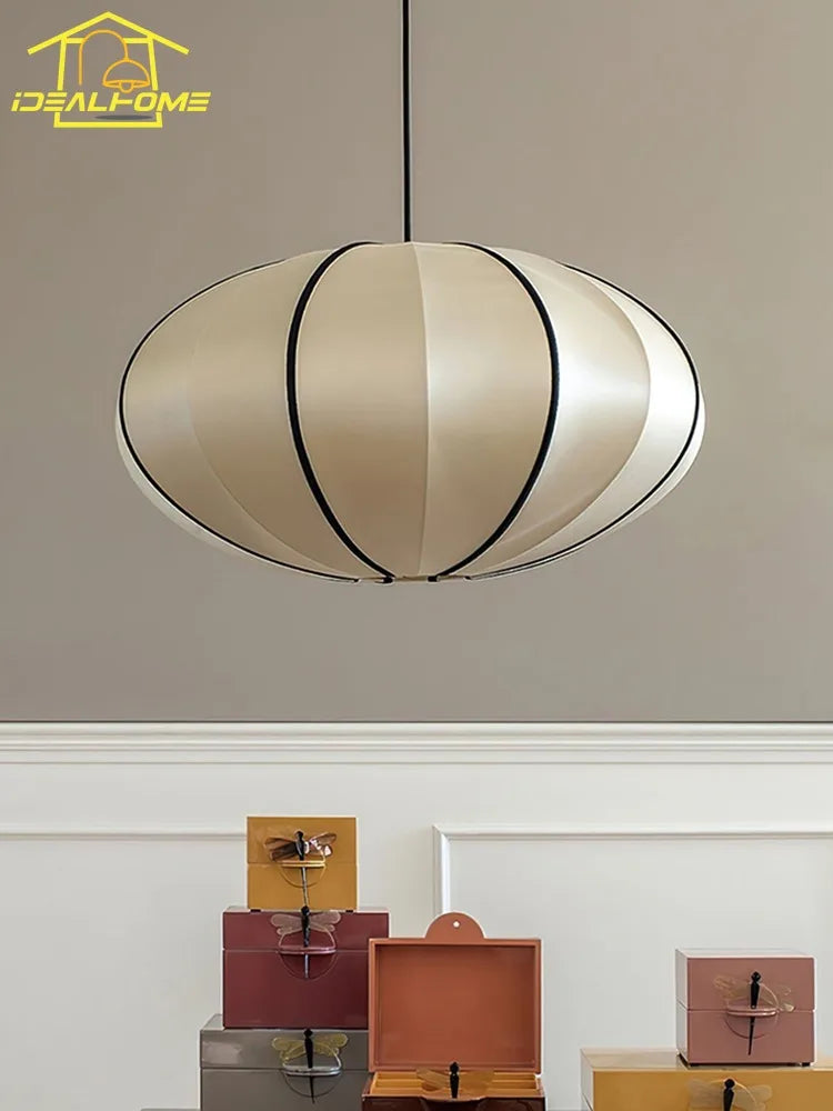 Afralia™ Zen Art Lantern Pendant Light, LED E27, Nordic Style, for Restaurant Bedroom Living Room