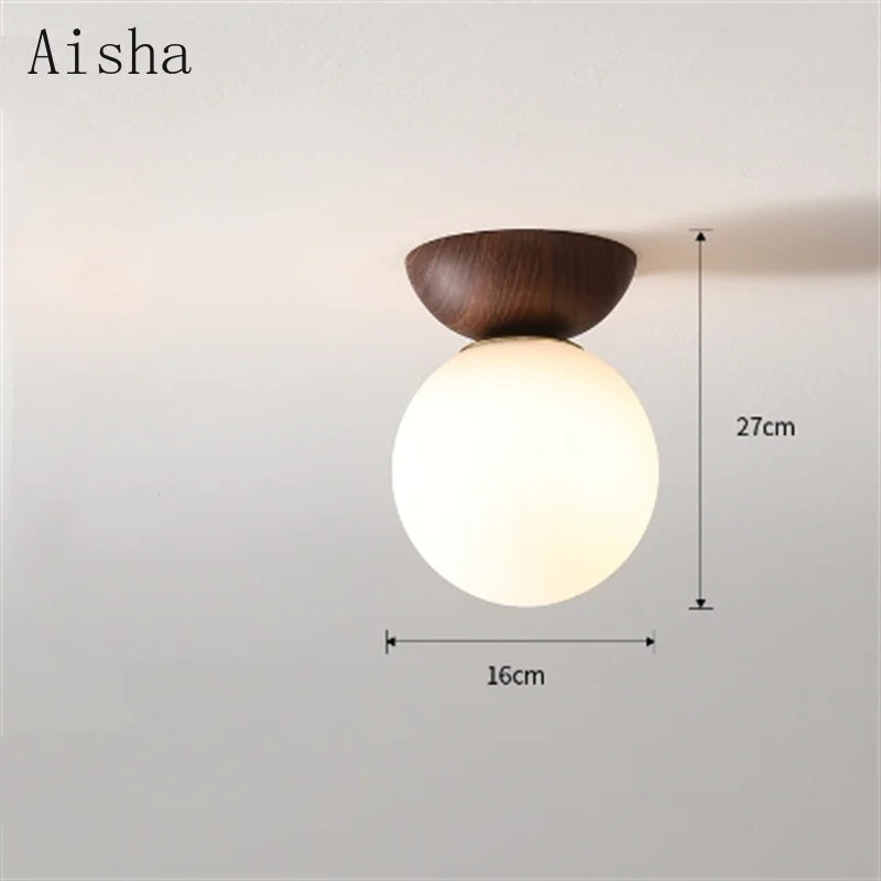 Afralia™ Milk White Retro Ball Pendant Lamp - Nordic Home Lighting