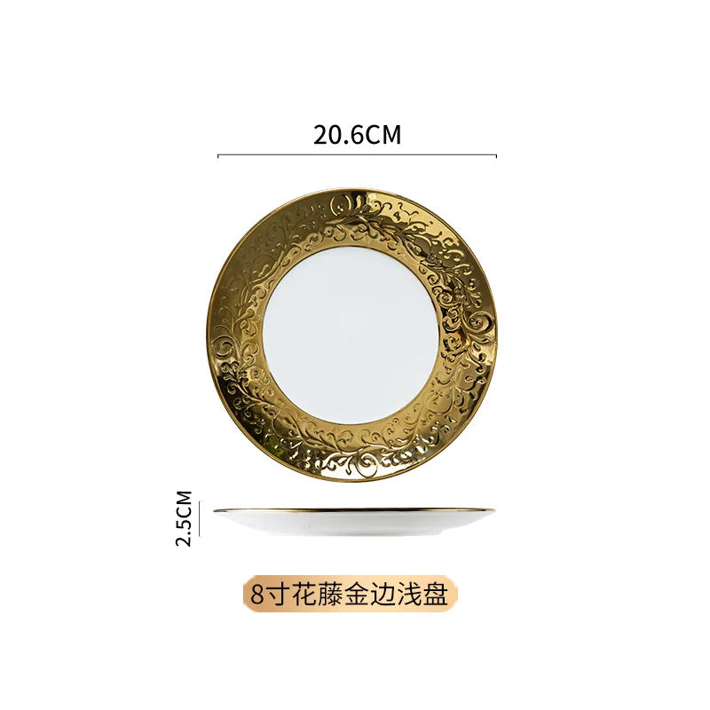 Afralia™ Nordic Ceramic Dinner Plate Set