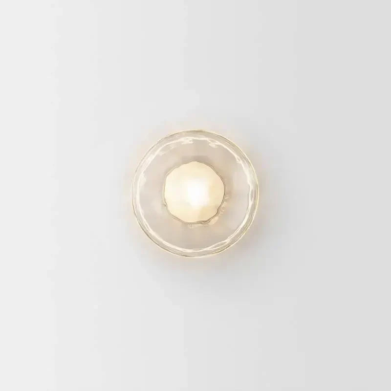 Afralia™ LED Glass Wall Sconce for Living Room Background Lighting