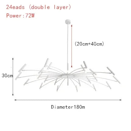 Afralia™ Art Pendant Chandelier - Nordic LED Indoor Lighting Fixture