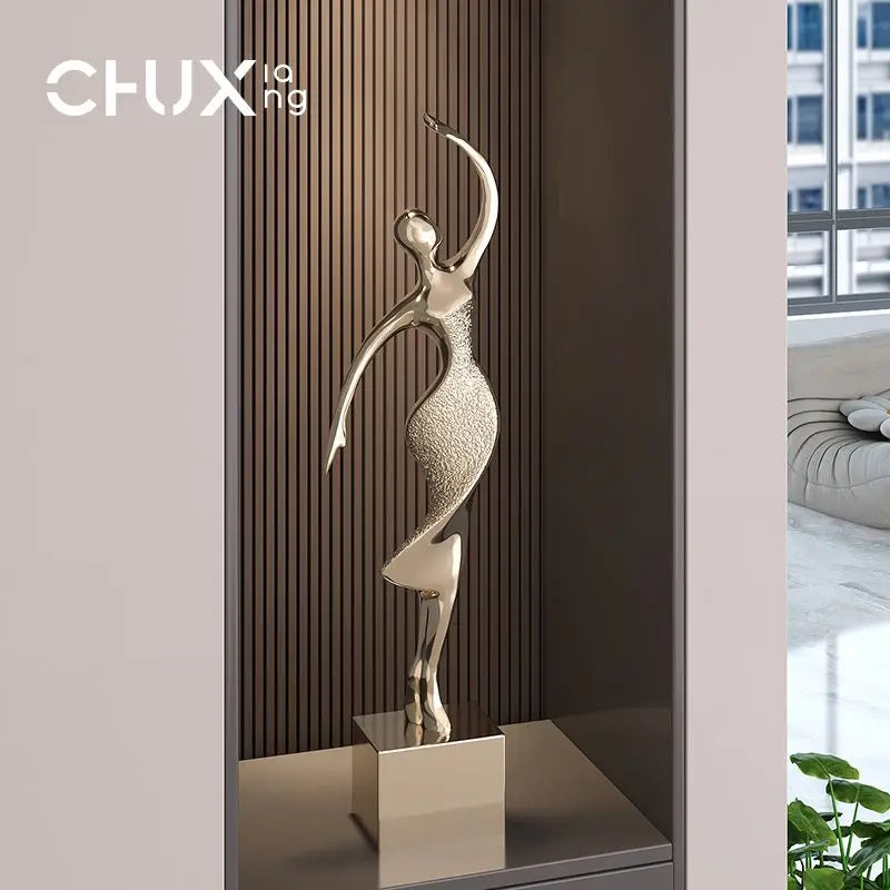 Afralia™ Abstract Figure Art Sculpture: Luxury Living Room Decor & Housewarming Craft