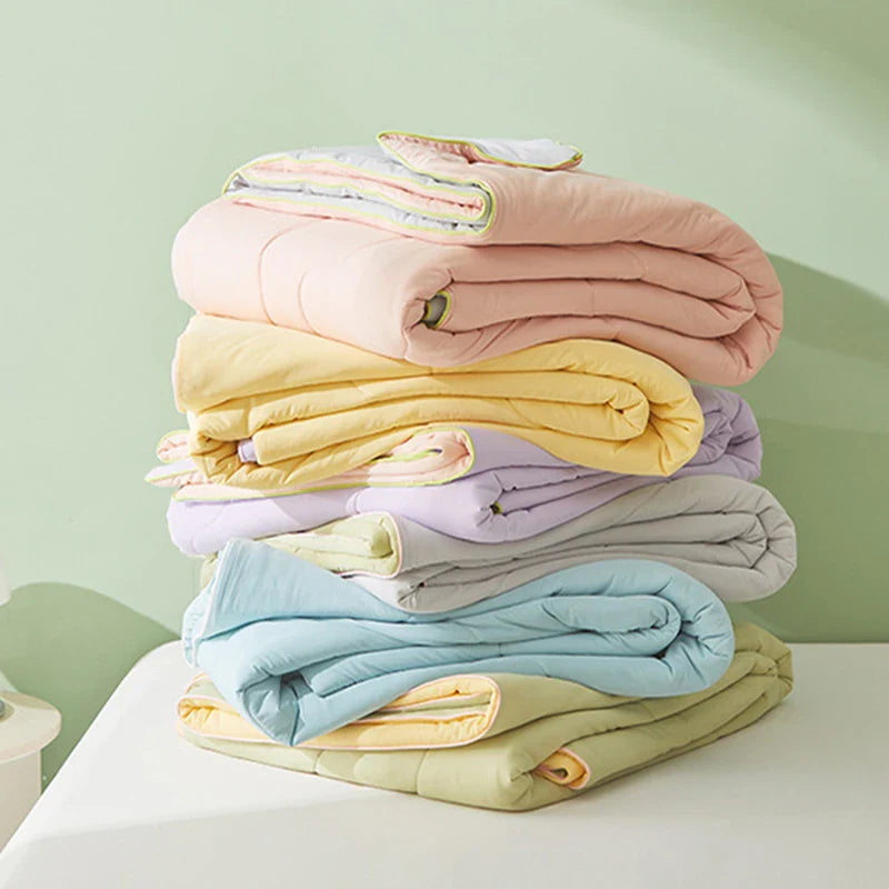 Afralia™ Silky Soft Air Condition Quilted Comforter | Cooling Blanket for Bed | Queen King