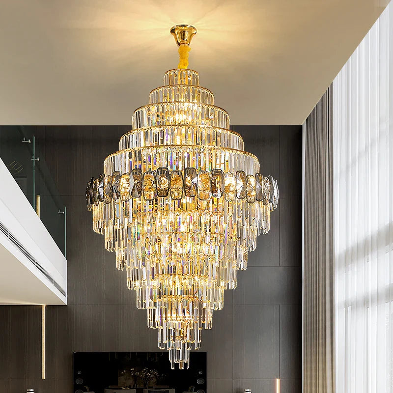 Afralia™ Crystal Chandelier for Elegant Living Spaces