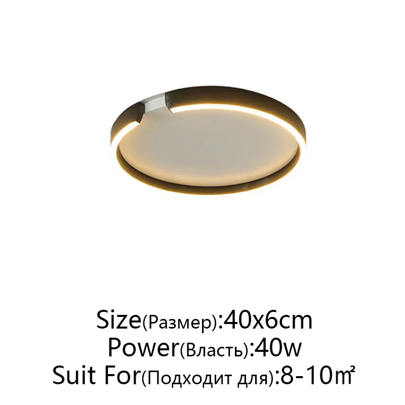 Afralia™ RoseGold LED Ceiling Light for Home Living Room Bedroom Dining Room
