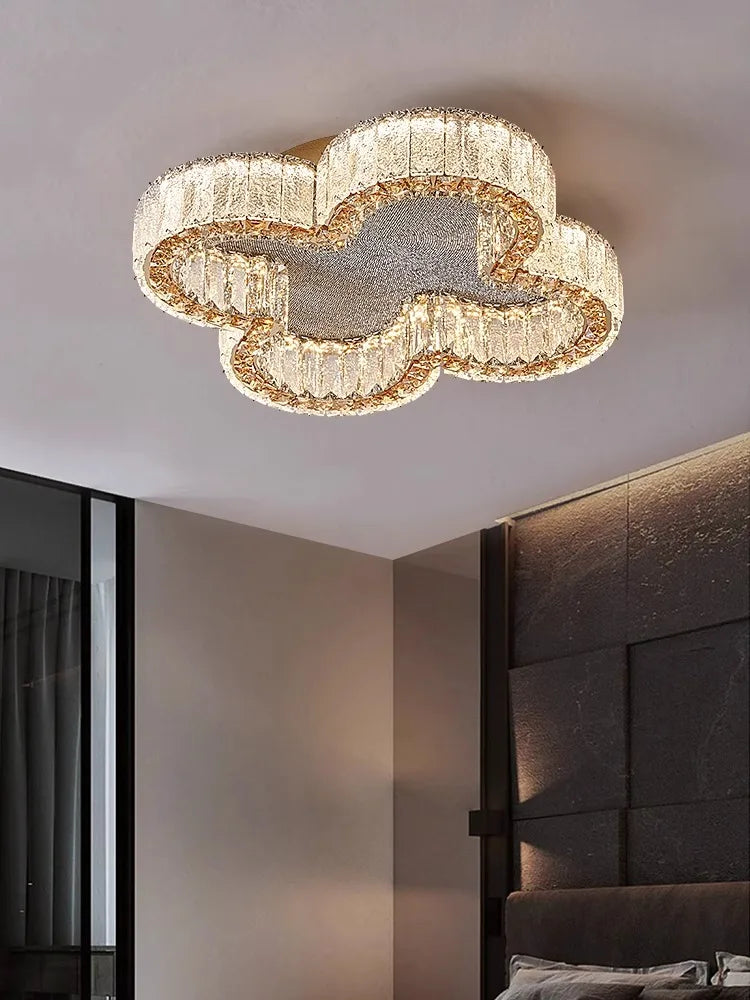 Afralia™ Crystal Ceiling Lamp: Luxury Postmodern Design for Living Room & Bedroom