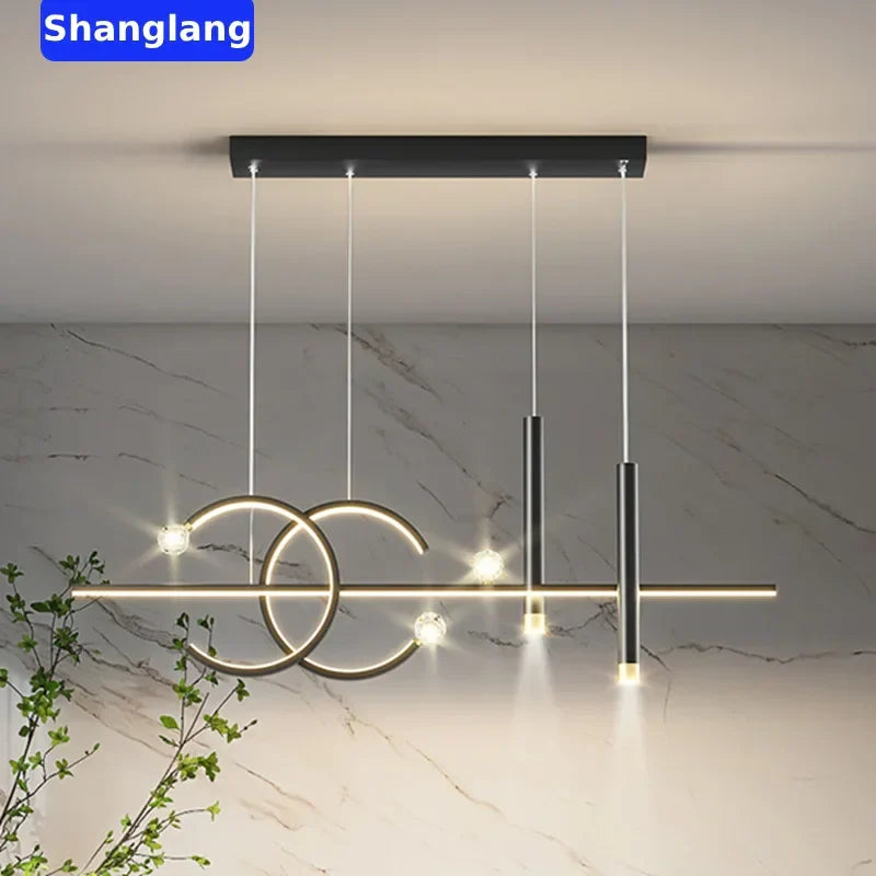 Afralia™ Nordic LED Chandelier for Home Kitchen Bedroom Living Room Cafe Study Lighting