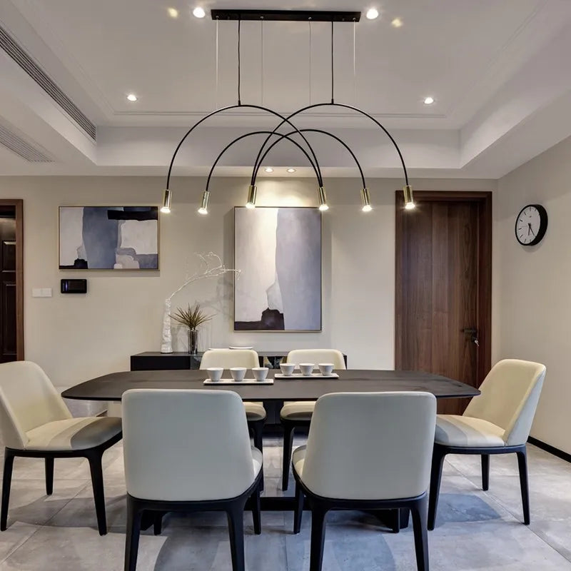 Afralia™ Modern LED Pendant Chandelier for Stylish Indoor Lighting & Home Decor