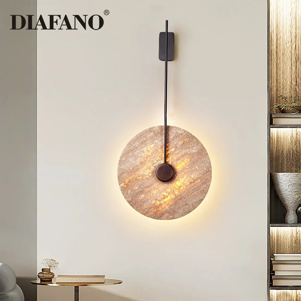 Afralia™ Yellow Cave Stone Wall Lamp LED Decorative Light for Living Room and Bedroom