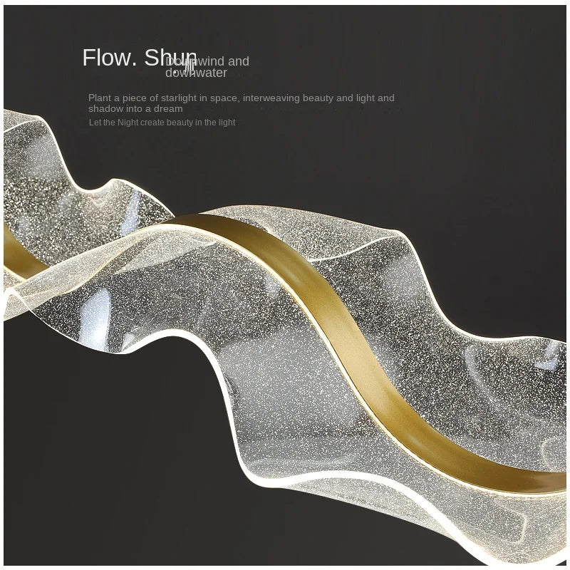 Afralia™ Acrylic LED Pendant Lights for Dining Living Room Kitchen Chandelier