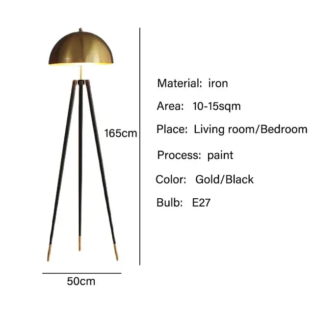 Afralia™ Mushroom Table Lights Floor Lamp Tripod for Living Room Bedroom