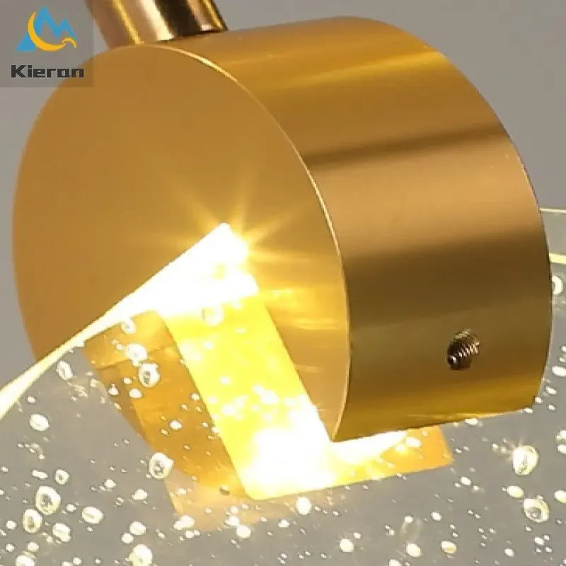 Afralia™ Crystal LED Chandelier: Modern 5head Highlight for Bedroom, Bar, Study Room Decor