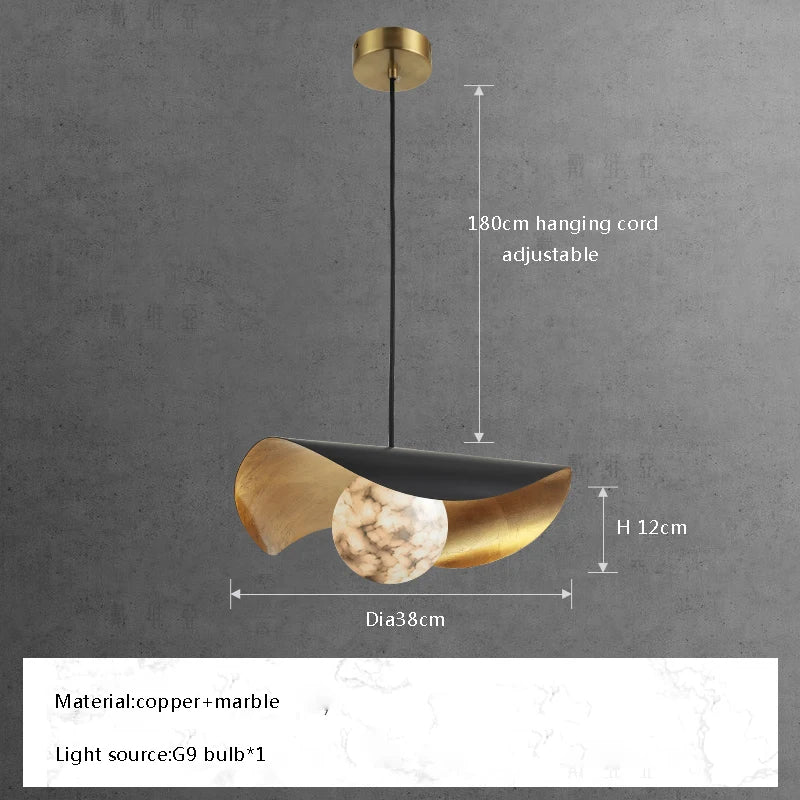 Afralia™ Marble Ball Pendant Lights: Elegant LED Hanging Lamps for Home, Dining, Kitchen.